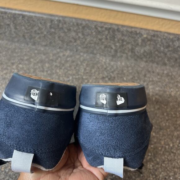 VANS Old Skool Blue Suede Skate Shoes Womens 8.5 Lace Up Low Padded Tongue Men 7 - Picture 7 of 10